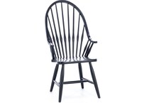 daniels amish black inch standard seat height arm chair   