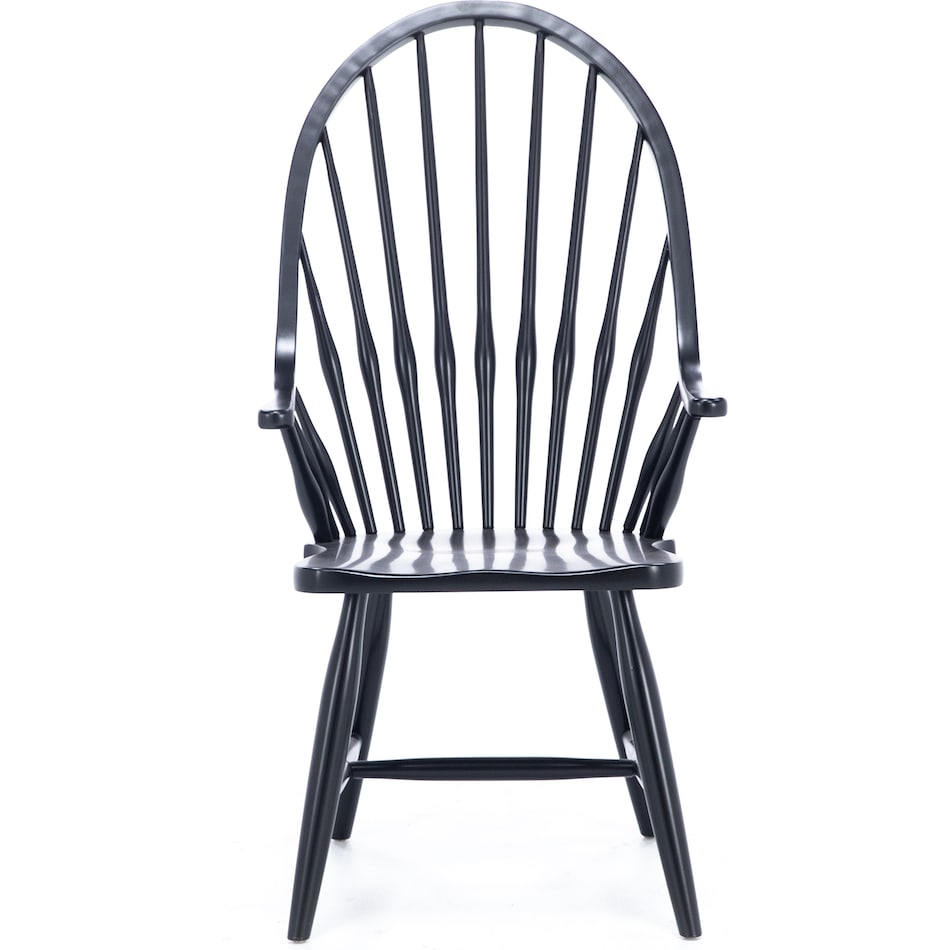 daniels amish black inch standard seat height arm chair   