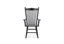 daniels amish black inch standard seat height arm chair   