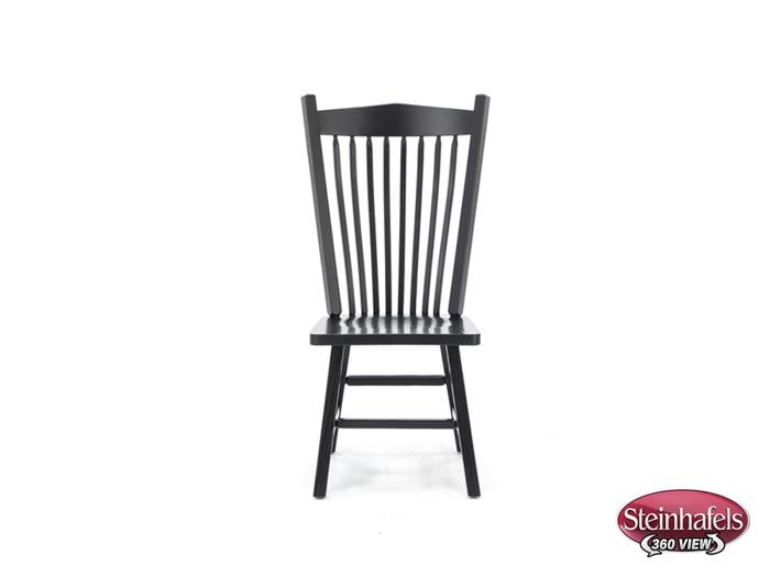 daniels amish black inch standard seat height side chair  image   