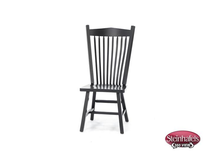 daniels amish black inch standard seat height side chair  image   