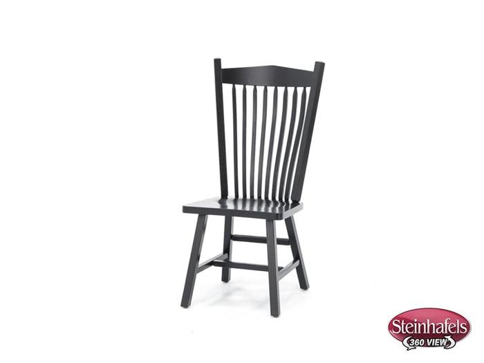 daniels amish black inch standard seat height side chair  image   