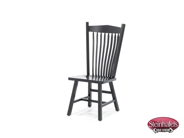 daniels amish black inch standard seat height side chair  image   