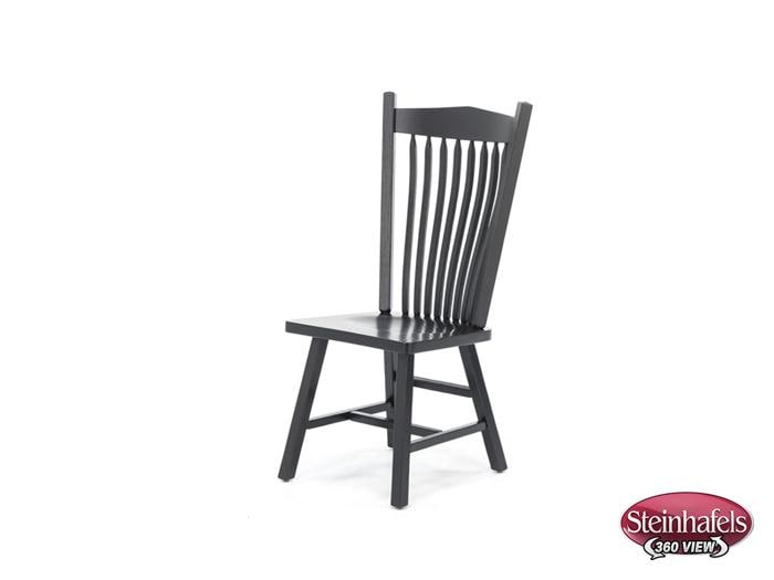 daniels amish black inch standard seat height side chair  image   