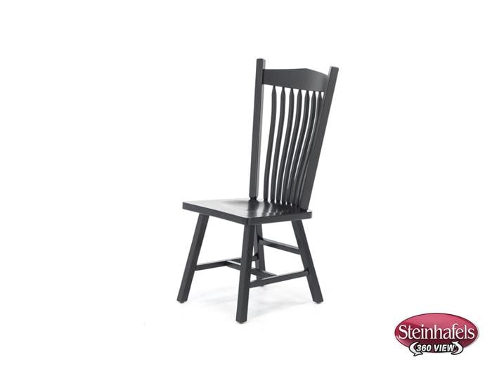 daniels amish black inch standard seat height side chair  image   