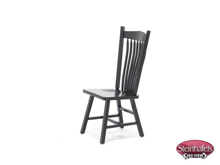 daniels amish black inch standard seat height side chair  image   