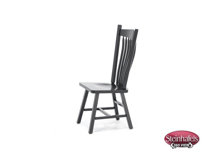 daniels amish black inch standard seat height side chair  image   