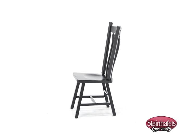 daniels amish black inch standard seat height side chair  image   