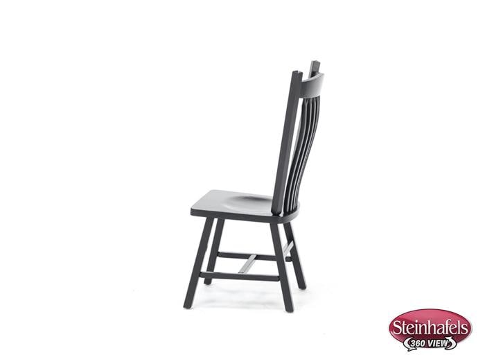 daniels amish black inch standard seat height side chair  image   