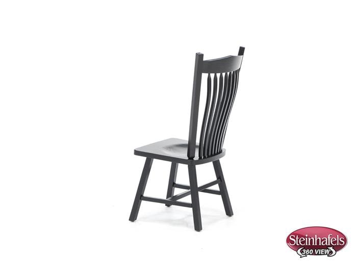 daniels amish black inch standard seat height side chair  image   