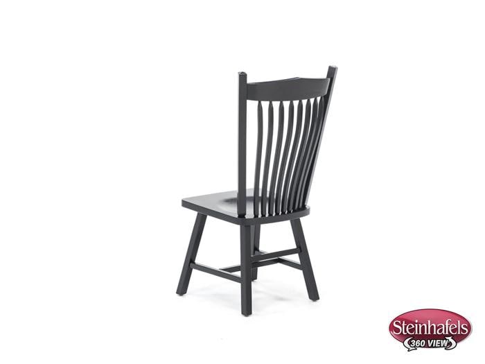 daniels amish black inch standard seat height side chair  image   