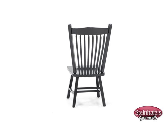 daniels amish black inch standard seat height side chair  image   