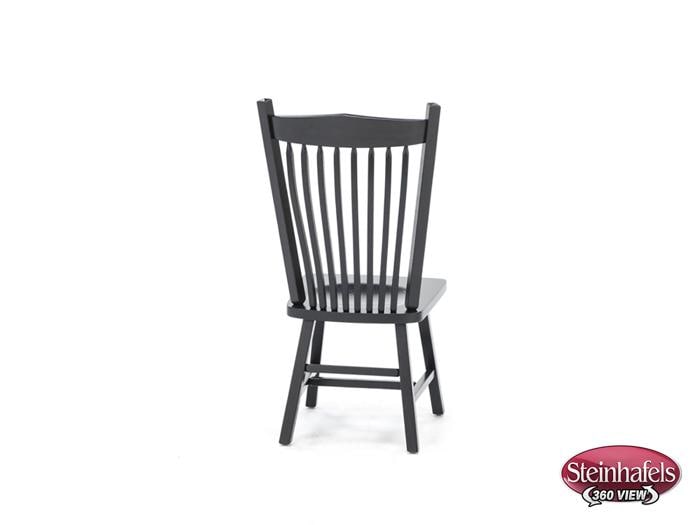 daniels amish black inch standard seat height side chair  image   