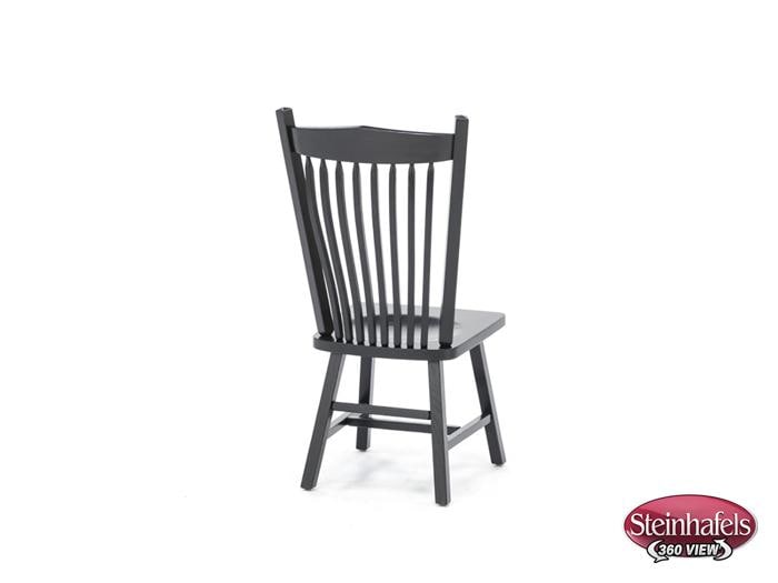 daniels amish black inch standard seat height side chair  image   