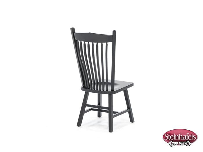 daniels amish black inch standard seat height side chair  image   