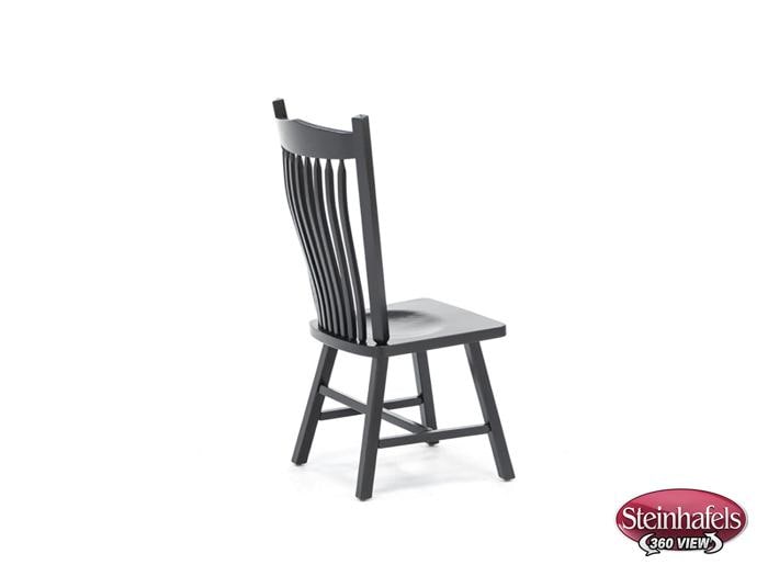 daniels amish black inch standard seat height side chair  image   