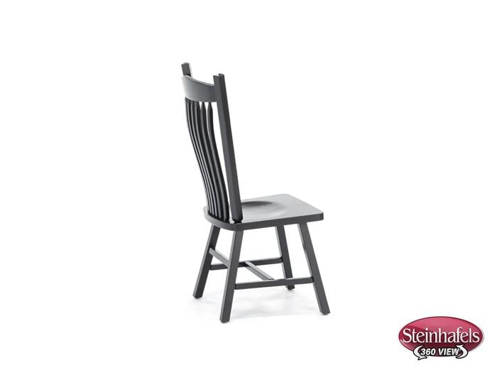 daniels amish black inch standard seat height side chair  image   