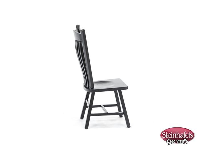 daniels amish black inch standard seat height side chair  image   