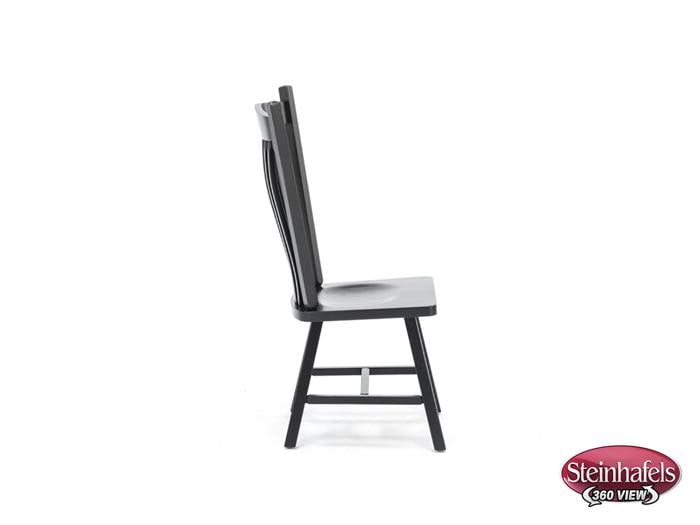 daniels amish black inch standard seat height side chair  image   