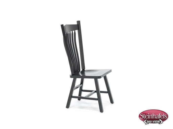 daniels amish black inch standard seat height side chair  image   