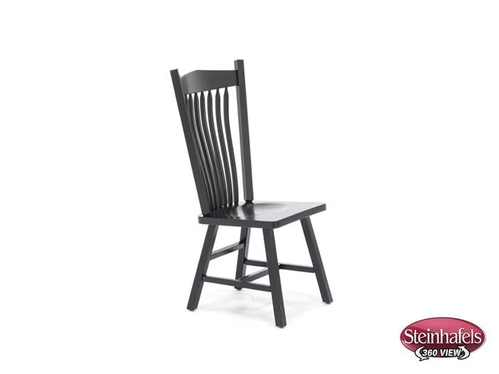 daniels amish black inch standard seat height side chair  image   