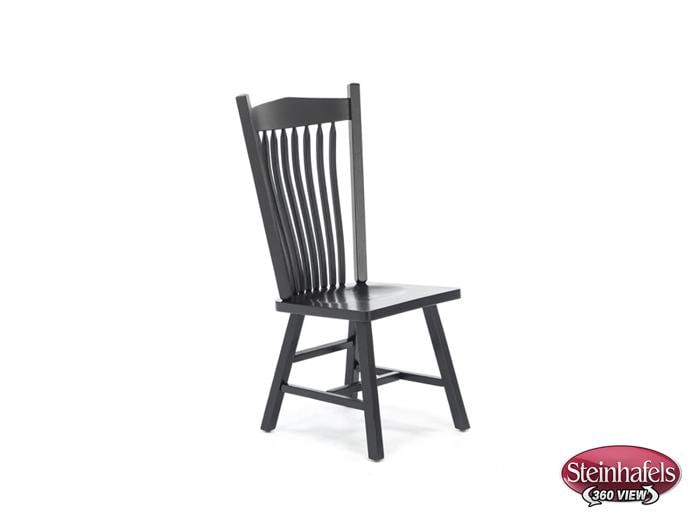 daniels amish black inch standard seat height side chair  image   