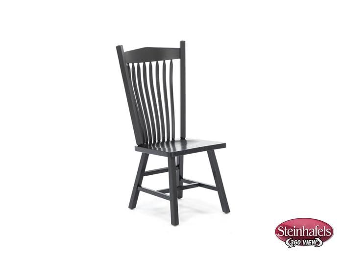 daniels amish black inch standard seat height side chair  image   