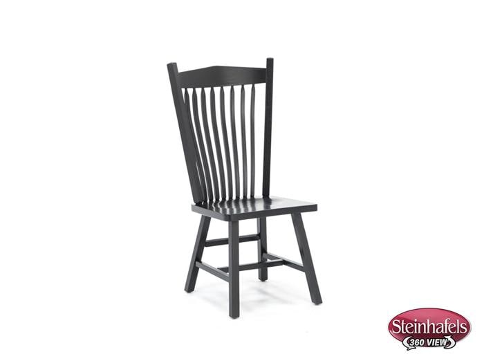 daniels amish black inch standard seat height side chair  image   