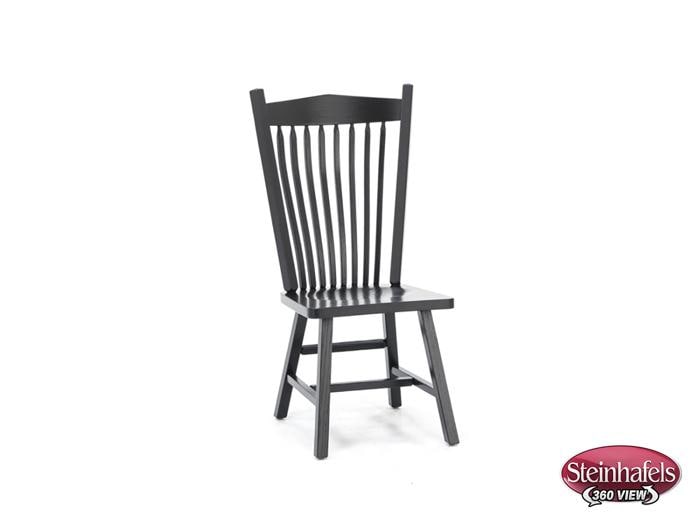 daniels amish black inch standard seat height side chair  image   