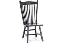 daniels amish black inch standard seat height side chair   