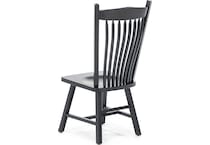 daniels amish black inch standard seat height side chair   