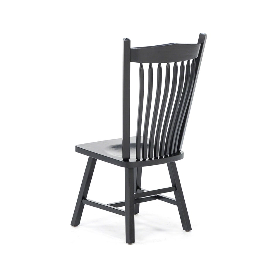 daniels amish black inch standard seat height side chair   