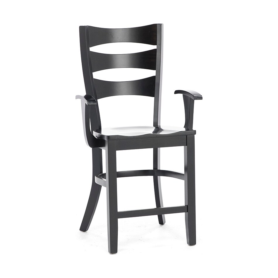daniels amish black counter height ala carte chair   