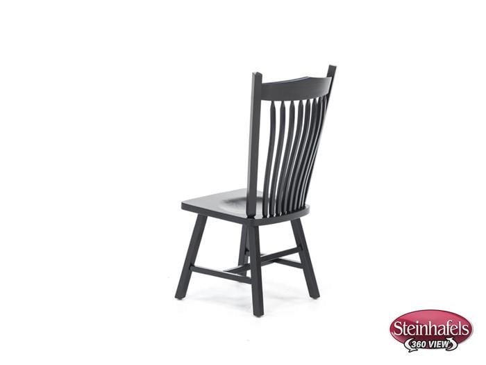 daniels amish black standard height side chair  image   