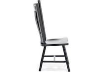 daniels amish black standard height side chair   