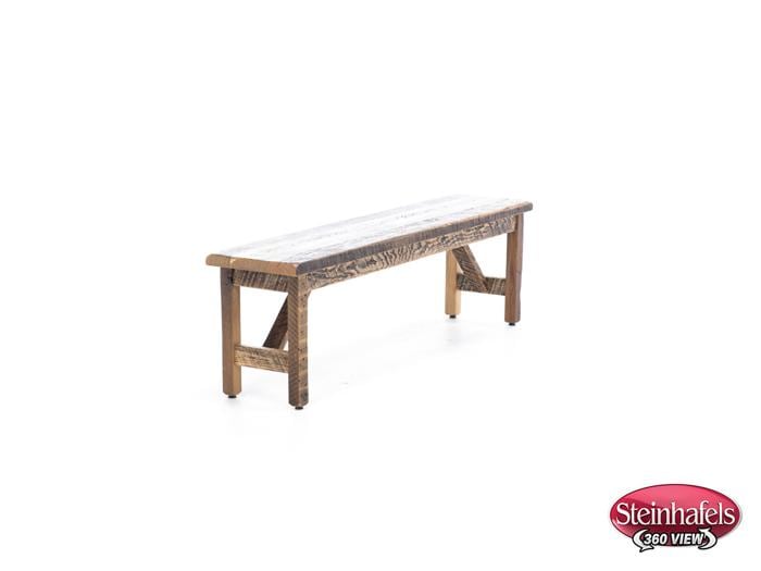 daniels amish brown inch standard seat height bench  image   