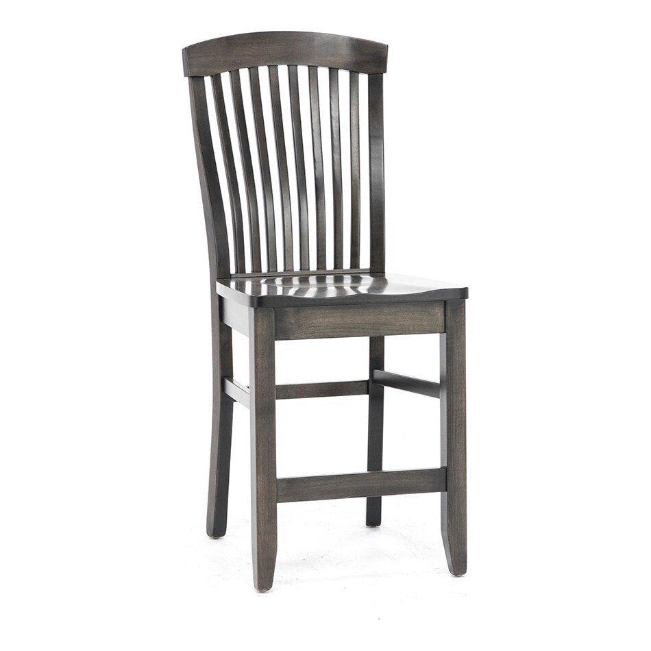 daniels amish brown counter height ala carte chair   