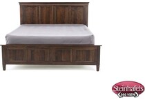 daniels amish brown king bed package  image k  