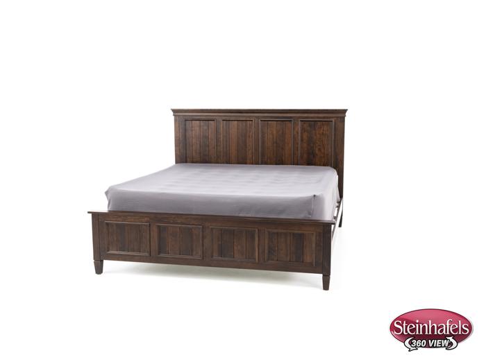 daniels amish brown king bed package  image k  