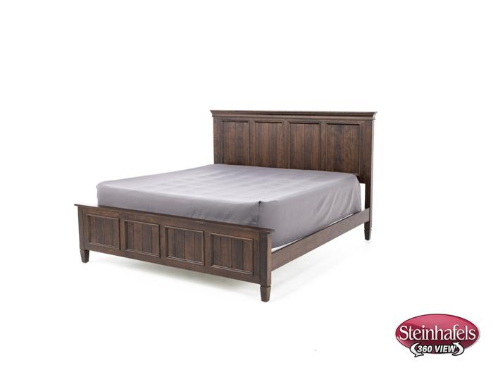 daniels amish brown king bed package  image k  