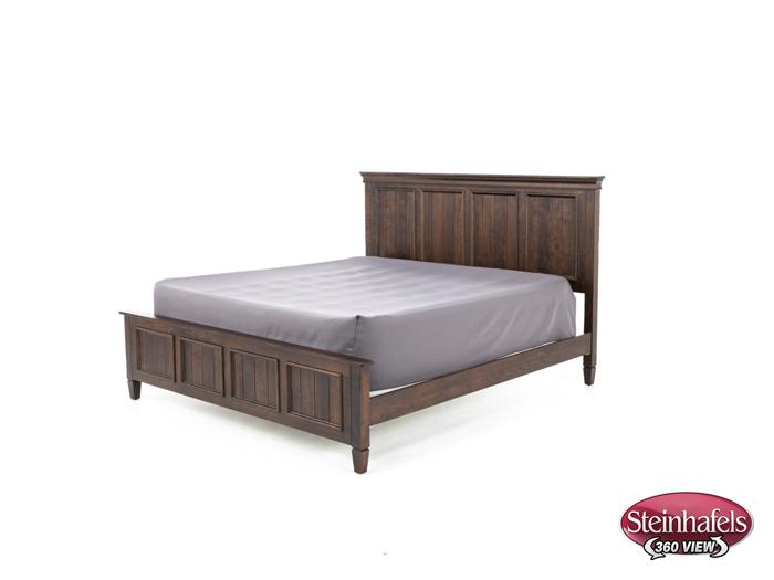 daniels amish brown king bed package  image k  