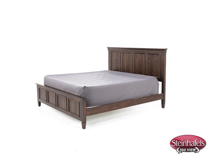 daniels amish brown king bed package  image k  