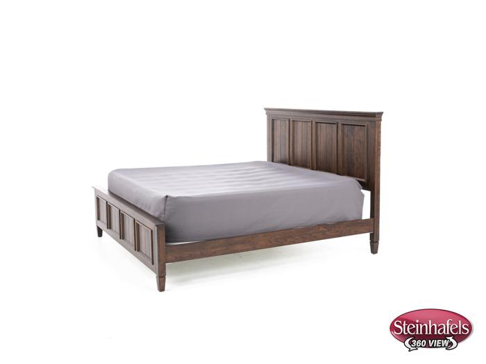 daniels amish brown king bed package  image k  