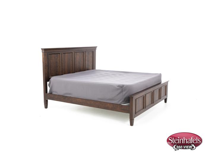 daniels amish brown king bed package  image k  