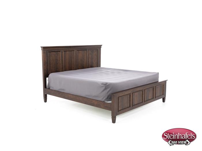 daniels amish brown king bed package  image k  