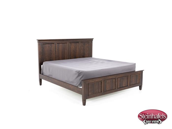 daniels amish brown king bed package  image k  