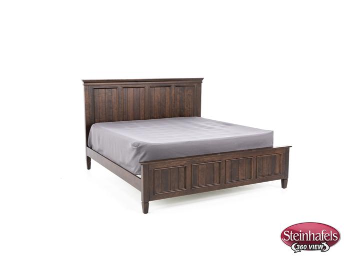 daniels amish brown king bed package  image k  
