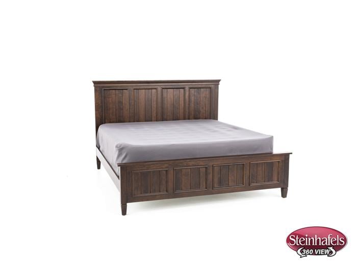 daniels amish brown king bed package  image k  