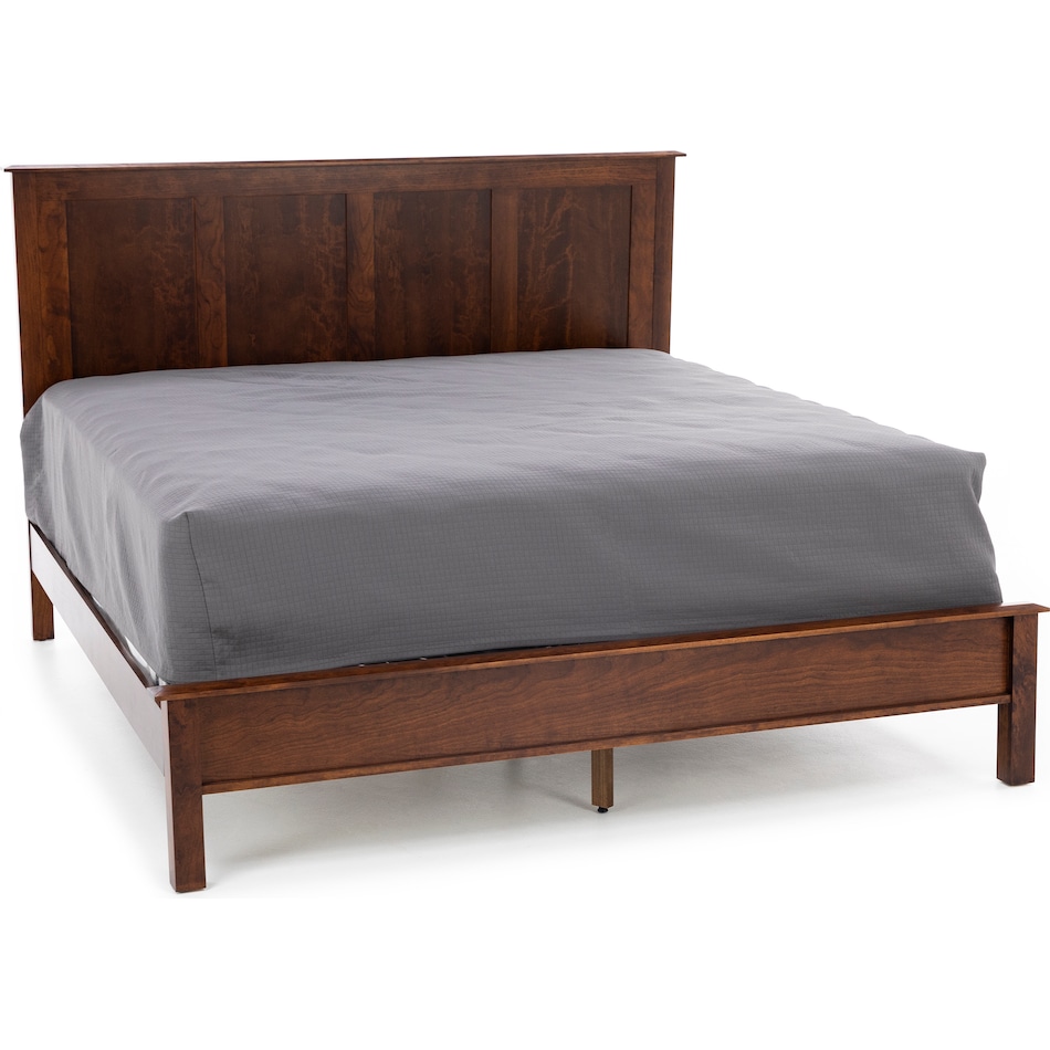 daniels amish brown king bed package kpb  
