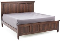 daniels amish brown king bed package k  